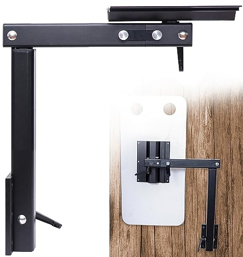 HWHongRV Les Pieds rotatifs de la Table en alliage d'aluminium qui peuvent être pliés sont utilisés pour les véhicules récréatifs, les yachts, les caravanes et les caravanes. (Black)