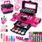 Kids Makeup Sets for Girls - Girls Make Up Set 5-7, Makeup for Kids, Childrens Play Make Up, Non Toxic Presents Toys for Little Girl, Toddler Kid Stuff, Age 3456789 10 Year Old Princess Birthday Gifts