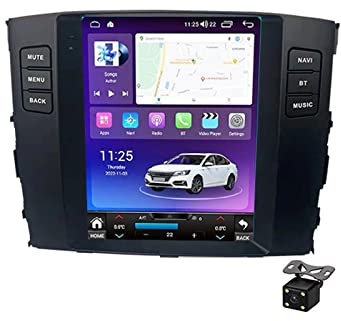 2 Din 9.7 Zoll Stereo, Touchscreen Autoradio, Bluetooth MP5-Player Für Mitsubishi Pajero 4 V80 V90 2006~2014 Unterstützung Carplay/Auto/Lenkradsteuerung/FM-Radio, Mit Rückfahrkamera,Ts 2g+32g