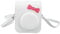 Zopsc Camera Case for Fuji Instax Mini 12, Cute Bow Tie PU Leather Protective Case for Mini 12 Instant Camera, Portable Camera Bag with Adjustable Shoulder Strap for Kids (White)