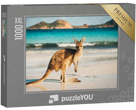 Puzzle 1000 Teile XXL „Känguru, Lucky Bay, Cape Le Grand National Park, Australien“ – aus der Puzzle-Kollektion Tiere, Kängurus, Exotische Tiere & Trend-Tiere