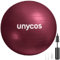 unycos - Gymnastikball 55 cm Sitzball Trainingsball für Yoga, Fitness, Medizinball, Balance Ball, Core Training Strength, Pilates-Ball | Inkl. Pumpe, BPA-Frei, Anti-Burst (Dunkelrosa mit Logo)