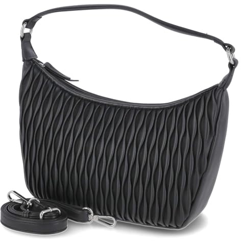 Gabor bags Dyana Damen Hobo Bag Schultertasche Mittelgroß Schwarz