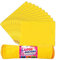 HOMESHOPA Yellow Dusters Cleaning Cloth, Large Cotton Multi Purpose Absorbant Kitchen Towel Cloth for Polishing, Dusting, Household Furniture Window Car Cleaning, Washable Reusable, 30 x 33cm (10)