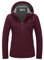 33,000ft Damen Fleece Gefütterte Softshelljacke Wasserdichte Funktionsjacke Fahhradjacke mit Kapuze Winddichte Übergangsjacke Windbreaker zum Radfahren, Wandern Weinrot 38