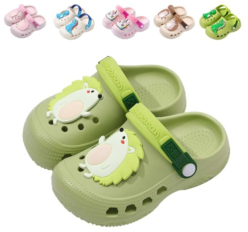 Mules Sabots Enfant Dinosaure Sandales de Plage Été pour Fille Garçon Clogs Vert 150 EU 23