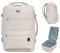 WANDF Cabin Bag 45x36x20 for Easyjet Airlines Underseat Travel Hand Luggage Backpack with Wet Pocket, 17 Inch Laptop Backpack for Men Women (Beige)