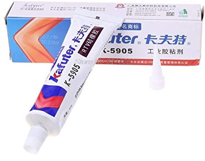 K-5905 Colle d'étanchéité en gel de silice RTV 45 g pour métal, plastique, verre, céramique