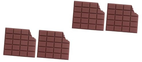 DIYEAH 2 Sätze Haftnotiz Realistisches Schokoladen-notizbuch Seite in Form Einer Duftenden Schokolade Einzigartiger Notizblock Superklebende Notizblöcke Papier Coffee 2 Stück * 2