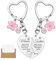 LunarCharm 2 Stück Mutter-Tochter-Schlüsselanhänger in Herzform, passendes Schlüsselanhänger-Set, Geschenke für Mama, Muttertagsgeschenke von der Tochter