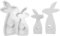 2 Stück Hase Silikonform Ostern, Silikonformen Gießformen Ostern, Silikonform Hase mit Herz, Gießformen Silikon Ostern, Silikonformen Osterhase, Giessformen Silikon für DIY Osterhase Deko Handwerk (S)