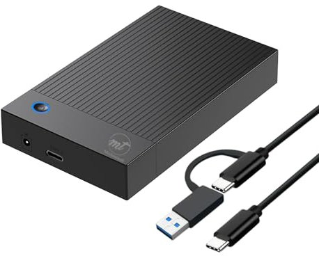 ModusTech External (DESKTOP) Hard Drive 10TB USB 3.0 & Type-C 3.0 - High-Speed Data Storage for PC, Mac, Laptops, and Gaming Consoles - Durable Design, Compatible with Windows, MacOS, Linux (10, TB)