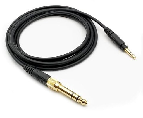 Taoricen 3.5+6.35mm Audio Cable Compatible with Panasonic Technics EAH-DJ1200 Headphone, Headset Accessory Upgrade Cable (2m)