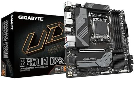 Carte mère mATX AM5, Chipset B650, 2 emplacements RAM DDR5, HDMI, USB 3.2, Support Multi-GPU, idéal pour PC Gaming et Haute Performance.