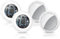 Air Tracker Tag Bluetooth Item Finder-4 Pack, Compatible with Apple Find My APP (iOS Only), 100dB Beep Smart Tag, Replaceable Battery, Item Finder and Locator for Keys/Luggage/Bags/Wallets etc., White