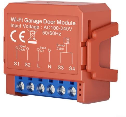 Modulo per porta garage WiFi con pianificazione timer, accesso remoto alle app e condivisione familiare per sistemi di tapparelle e porte a battente