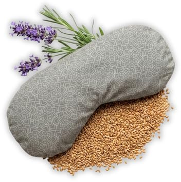 Yosana Yoga Augenkissen mit Leinsamen & Lavendel Füllung I waschbarer Baumwollbezug I Augenmaske zur Entspannung bei Yoga, Meditation & Schlaf I Aromakissen Lavendel