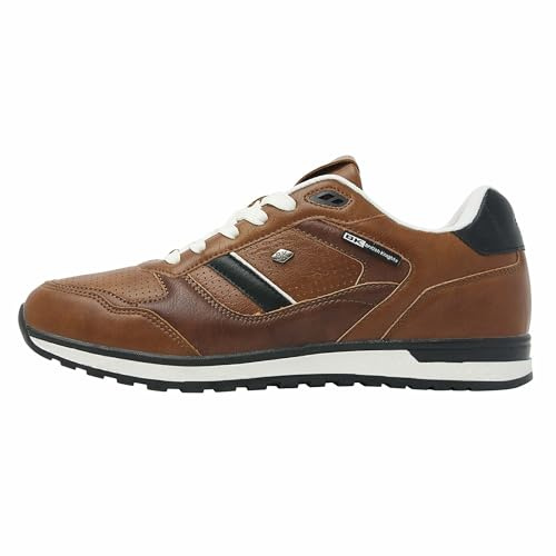 British Knights Herren Classor Sneaker, Cognacfarben/braun/schwarz/Weiss, 43 EU