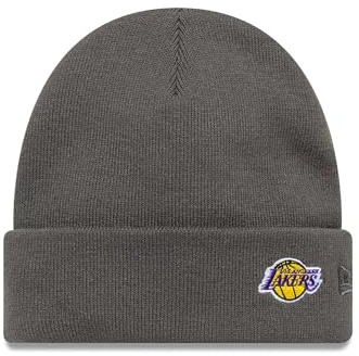 New Era LA Lakers Mini Logo Cuff Knit Beanie Dunkelgrau