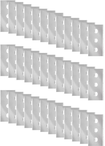 32 Stück Klingen Für Ceranfeldschaber,Schaber Klingen,Doppelseitige Klingen FüR Kochfeldschaber,Ersatzklingen Schaber,Blades,Ceranfeld Doppelklingen