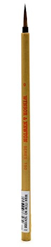 Winsor & Newton Series 150 Bamboo Short Handle Brush-Round #0, Brown