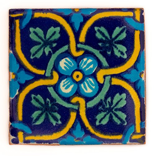 Tumia LAC Mexikanischen Handgemachten Talavera, 5cm Fliesen - Einzelfliese