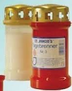 48 St. 3 Tage Grabkerzen, mit Golddeckel Nr. 3, St. Jakobs Öl-Lichter, Grablichter (Weiß)Grableuchte, Grabgestaltung, Grablampe