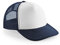 Kids Vintage Snapback Trucker Hip Hop Cap - Farbe: French Navy/White - Größe: One Size