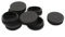sourcing map 8pcs Pfostenkappe Lamellenstopfen Stuhlkappen Stuhlgleiter Kunststoff runde 50 mm Durchmesser Schwarzer