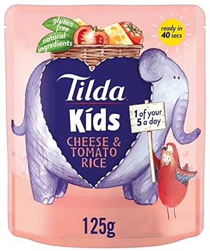 Tilda Kids Cheese and Tomato Basmati Rice, 125g