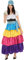 tectake dressforfun Frauenkostüm Hellseherin | wundervolles, langes Kleid | Bunt und bezaubernd | inkl. Bindegürtel (M | Nr. 301011)