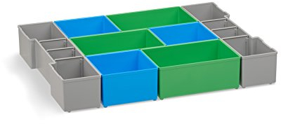 Sortimentsbox klein leer | Bosch Sortimo L-BOXX 102 Insetboxenset CD3 | Erstklassige Sortierboxen für Kleinteile | Sortierkasten tragbar