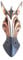 Unbekannt Afrikanische Maske Wand Decor Tribal Tiki Bali Maske Holzmaske Giraffe Maske African Safari, Large 50,8 cm – Oma Marke 12 Stripe