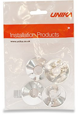Unika Plastic Chrome Pipe Roses, 4 Pack