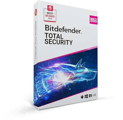 Bitdefender Total Security - 10 Device | 1 year Subscription | PC/Mac | Activation Code by Mail