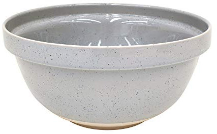 Casafina Ceramic Stoneware 6.6-Qt Mixing Bowl - Fattoria Collection, Grey | Microwave & Dishwasher Safe Bakeware | Food Safe Glazing | Restaurant Quality Serveware