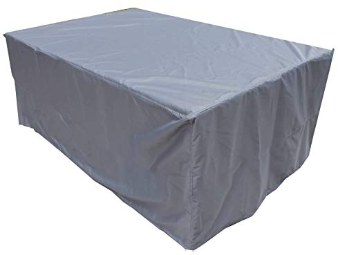 Kaufpirat Premium Abdeckplane 200x160x90 cm Essbank Sitzbank Holzbank Gartenmöbel Gartentisch Hülle Abdeckung Haube Schutzhülle Abdeckhaube 900 D, 500 g/m², 6.000 mm Wasserbeständigkeit Anthrazit