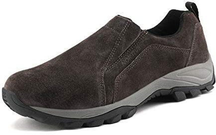 NORTIV 8 Mocasín de Hombre Vestir Zapatos Casual para Hombre Cierre con Elásticos Invierno y Otoño MARRÓN JS19007M Talla 44EU/10.5US