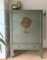 OPIUM OUTLET Chinesischer Hochzeitsschrank Schrank Kommode China asiatisch orientalisch Vintage Shabby-chic Stil Kleiderschrank Holz massiv 2 Türen 2 Schubfächer (Oliv)