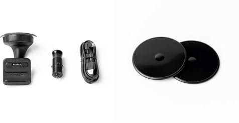 TomTom Click-and-Drive Halterung für die Windschutzscheibe inklusive USB-Autoladegerät und Kabel für ausgewählte 5 und 6 Modelle & Klebe-Befestigungsplatten fürs Armaturenbrett