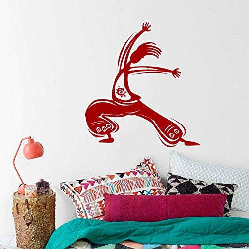 NSRJDSYT Kleine Yogi Wandtattoos Vinyl Yoga Ost Kunst Symbol Meditation Wandaufkleber Yoga Interior Home Decoration Wandbilder 42x46cm