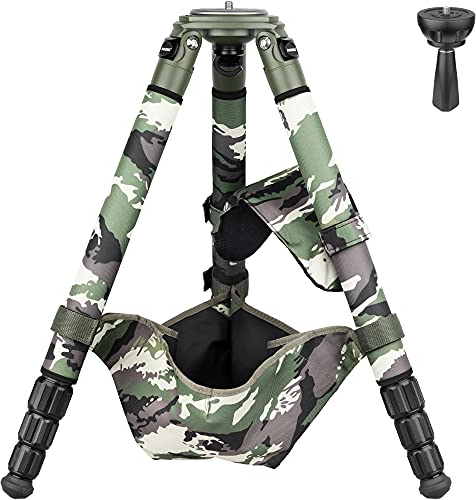 INNOREL LT324CG Kohlefaser-Stativ 146cm/57.5zoll Fachmann Schwerlast Kamerastativ Max Rohr 32mm Max Belastung 30kg Mit 75mm Schüsseladapter Stativtasche Stabile Vogelbeobachtung Tripod(LT324CG+BL75N)