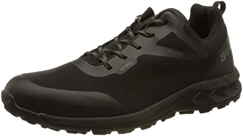 Jack Wolfskin Herren Woodland Shell Texapore Low M, Phantom / Grey, 44.5 EU