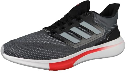 adidas Herren, Sneaker, Grey Six Halo Silver Vivid Red, 46 EU
