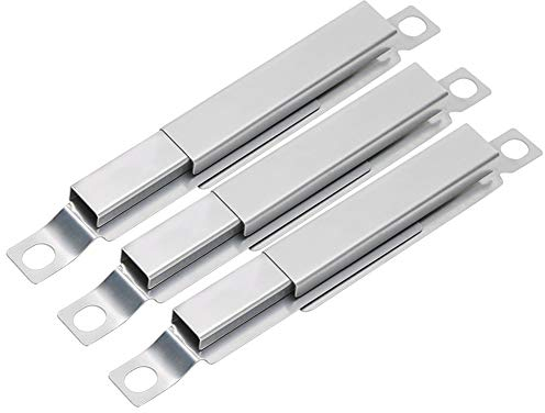 Jenngaoo 5 bis 8,5 Gasgrill Ersatzteile Crossover Brenner, Universal Verstellbar Edelstahl Übergangsrohr Ersatzteile für Crossover Rohr, Übertrag Srohr, BBQ Edelstahl Flammenbrücke