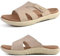 KuaiLu Claquette Femme Orthopédique Mode Legere Soutien Plantaire Sandales Reglables Confort Yoga Plage Piscine Douche Mules BlancBeige41