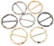 USTNIR 7 Pièces Boucles d'Echarpe en Métal Clips de T shirt Ronds Colorés Boucles d'Anneau Nouées Femmes Filles Accessoires d'Echarpe