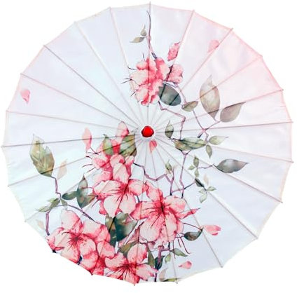 CAGFINY Carta oliata Panno di Seta Ombrello In Legno Fatto A Mano Ombrello Cinese Interni Esterni Decorazione