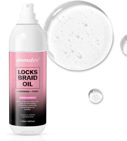 immetee Haaröl, repariert und schützt Öl für trockenes und strapaziertes Haar, befeuchtet und nährt das Haar, verleiht Glanz und Geschmeidigkeit, 170 ml / 5,74 fl Oz