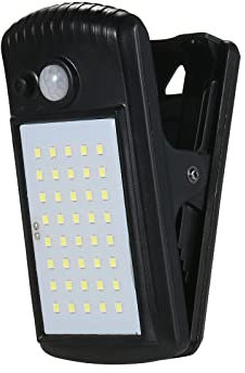 CHENTON Fence Lamp Outdoor Solar Lights Waterproof Solar Lamp Clip-on Solar Lights 40LEDs Outdoor Solar Lights Clip-on Motion Sensor Lights Clamp Lamp IP65 Waterproof for Fence Deck Wall Garage Patio